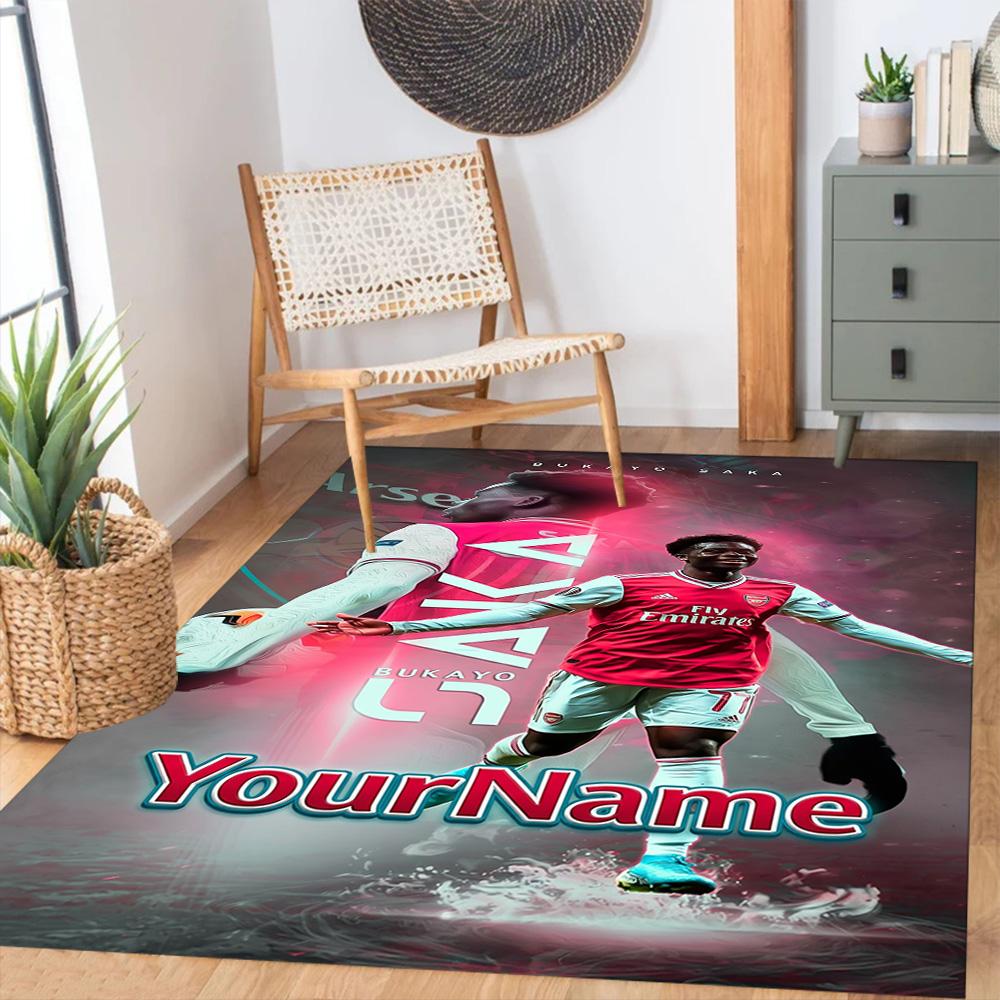 Arsenal Customized Name Carpet Perfect for Bedrooms Foyer Outdoor Living Rooms Anti-slip Rug Office home decor