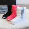 Children Winter Warm Snow Boots High Top Cotton Shoes Girls Plus Velvet Nonslip Sneakers Boys Fashion Newest Outdoor Activity Boot