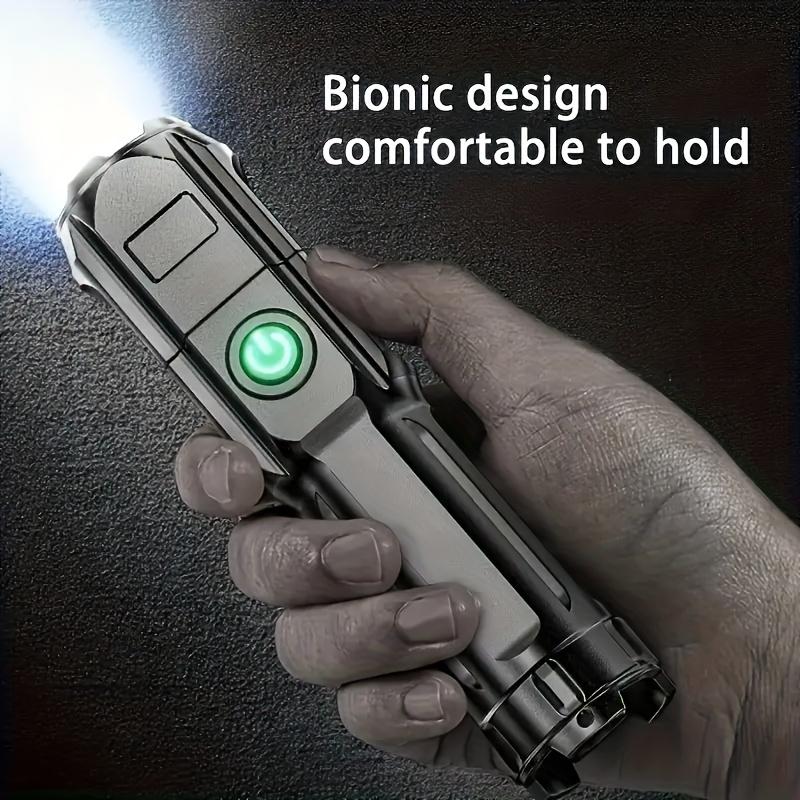 Portable LED Flashlight with Zoom, Rechargeable Bright Torch for Home, Car Repair & Outdoor Activities