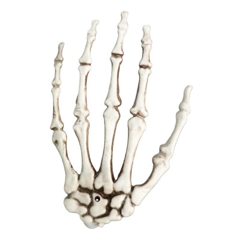 1 Paar Halloween Falsche Skelett Hände Knochen Gruselige Menschliche Hand Horror Requisiten für Halloween Party Dekoration Zubehör Spukhaus
