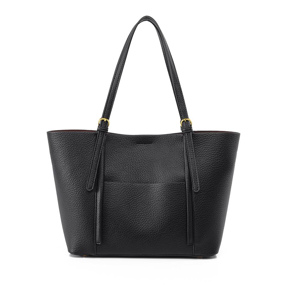 

Tote Bag, Simple Commuting Bag, Large Capacity, Women s New High-end Style, Mother and Child Bag, Classic Versatile Shoulder Bag чорний
