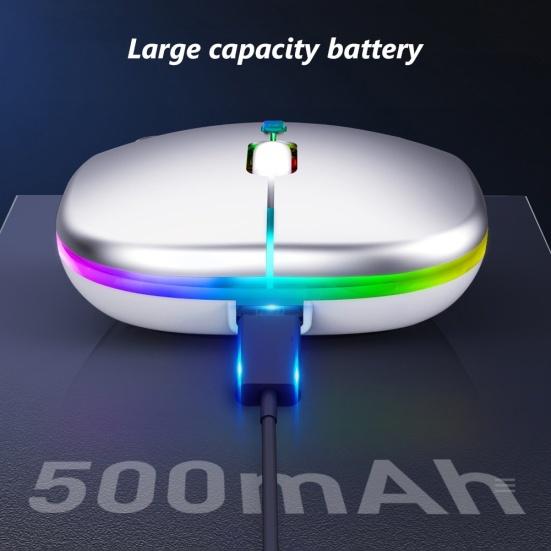 2,4G Wireless Bluetooth-kompatibel LED Mäuse USB Ergonomische Gaming Maus für Laptop Computer