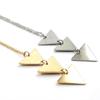 European & American Fashion Glossy Triangle Pendant Necklace