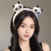 Kawaii Panda Hair Hoop Cartoon Makeup Headwear Fashion Plush Headband  Girl