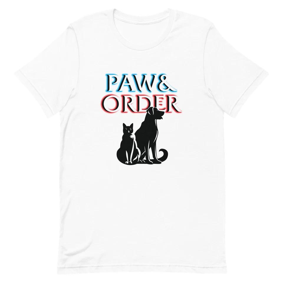 Paw and Order - Special Treats Unit Tee | Funny Cat & Dog Parody Shirt 2 M