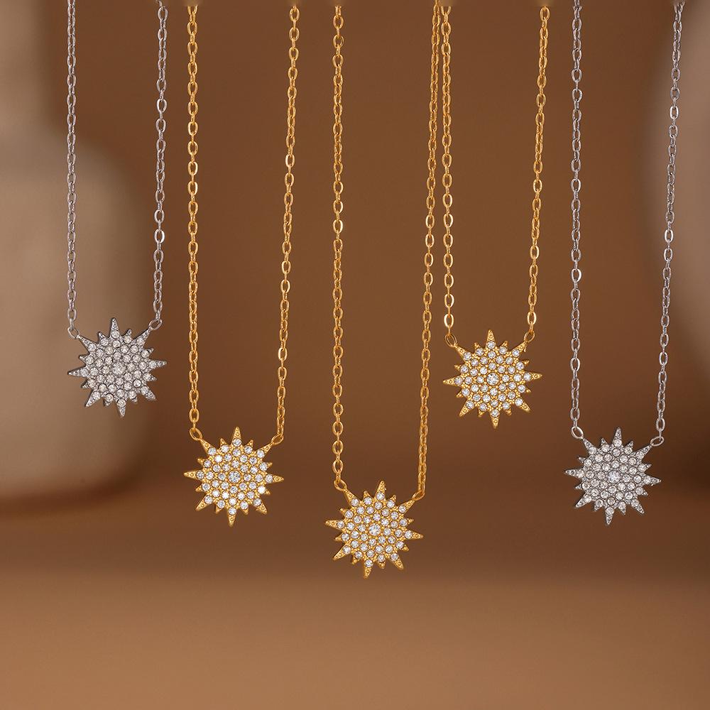 Qiong Yao Super Sparkle 5A Zircon Double Layer Clavicle Chain Bracelet & Ring Set - Minimalist Design
