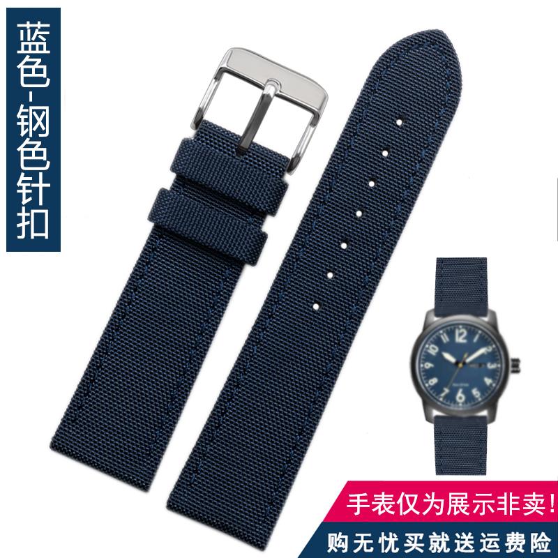 For Omega Seiko Casio Tissot Watch Strap 19mm 20mm 22mm 23mm 24mm Nylon Leather Wrist Band Men's Waterproof Canvas Bracelet Belt