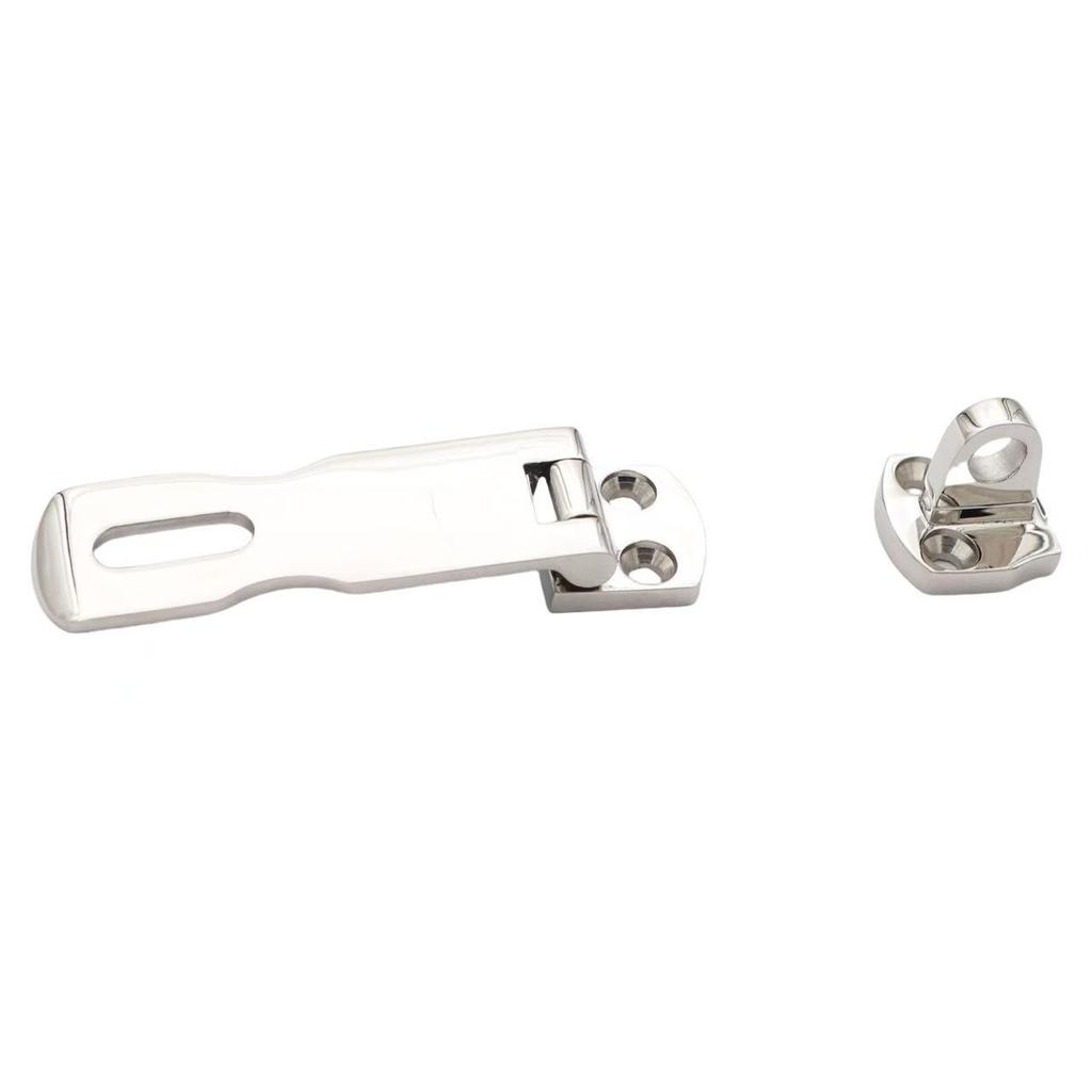 New Stainless Steel 75mm Boat Anti Rattle Latch Flush Door Hatch Folding Bending Hinge Casting For Marine Yacht Hardware