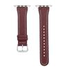 Loideu [Apple Watch 42-45Mm Compatible] Burgundy Premium Leather Strap Ll1S21603P