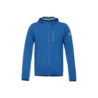 EA7 Reißverschluss Kapuzenjacke Herren Jacken Blau 6YPM56-PJ16Z-1598