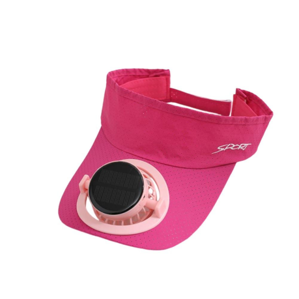 Elastic Solar Fan Hat Breathable Summer Fan Visor Cap Sunscreen Empty Top Hat Camping