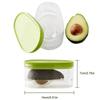 2 Piece Easy To Clean Sealed Avocado Preservation Box Space Saving Removable Avocado Keeper Plastic Avocado Saver Lunch