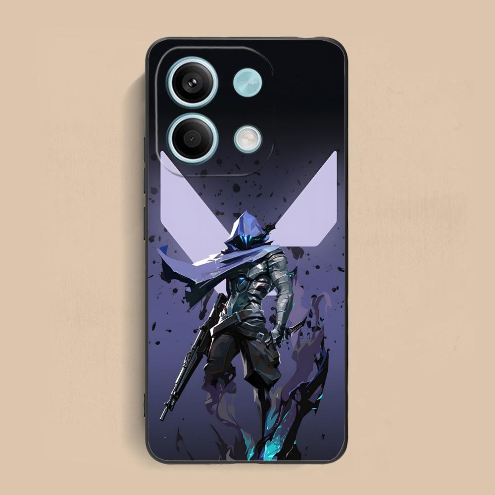 Valo Omen Phone Case for Xiaomi Redmi Note 14 13 12 11 S Pro Plus 4G 5G Soft TPU Shockproof Cover
