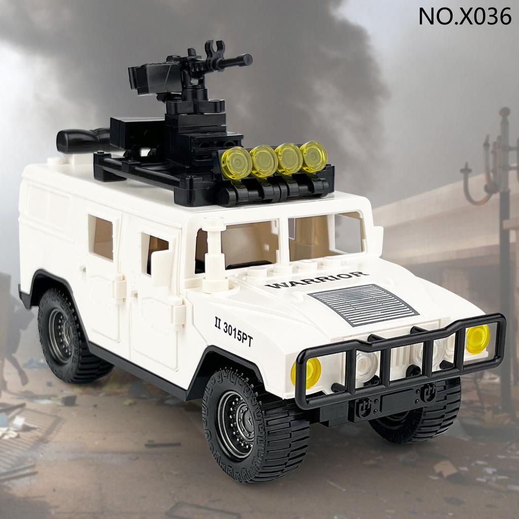 X036 Peacekeepers Stand Axe Off-Road Vehicle Boys Assemble Small Particles Building Block Toys Children'S Gifts