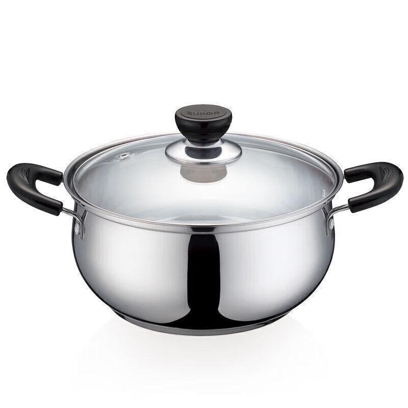 SUPOR 2-Piece Cookware Set with 32cm Wok & 20cm Soup Pot