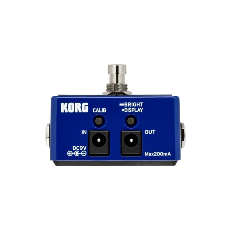 KORG Pitchblack X Pedal Tuner for Guitar/Bass, ±0.1 Cent High Accuracy, Ultra Buffer, True Bypass, DC Out, Strobe Tuning, Blue (PITCHBLACK PB-X BL)