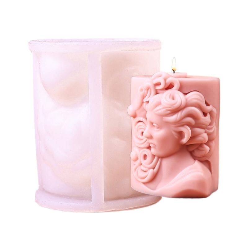 Handmade Silicone Mould European Portrait Candle Molds Ornament Molds Soap Molds Craft Supplies for Home Decorations