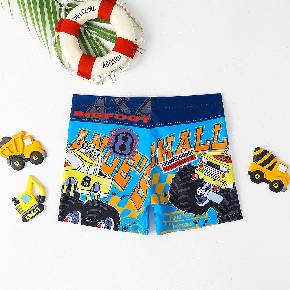 Baby Jungen Badehose mit Cartoon-Print und Schnürung