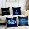 Ocean Heart Sapphire Cushion Cover Reversible Plush Pillow Cover – For Car, Sofa, Bedroom, Perfect As a Gift.