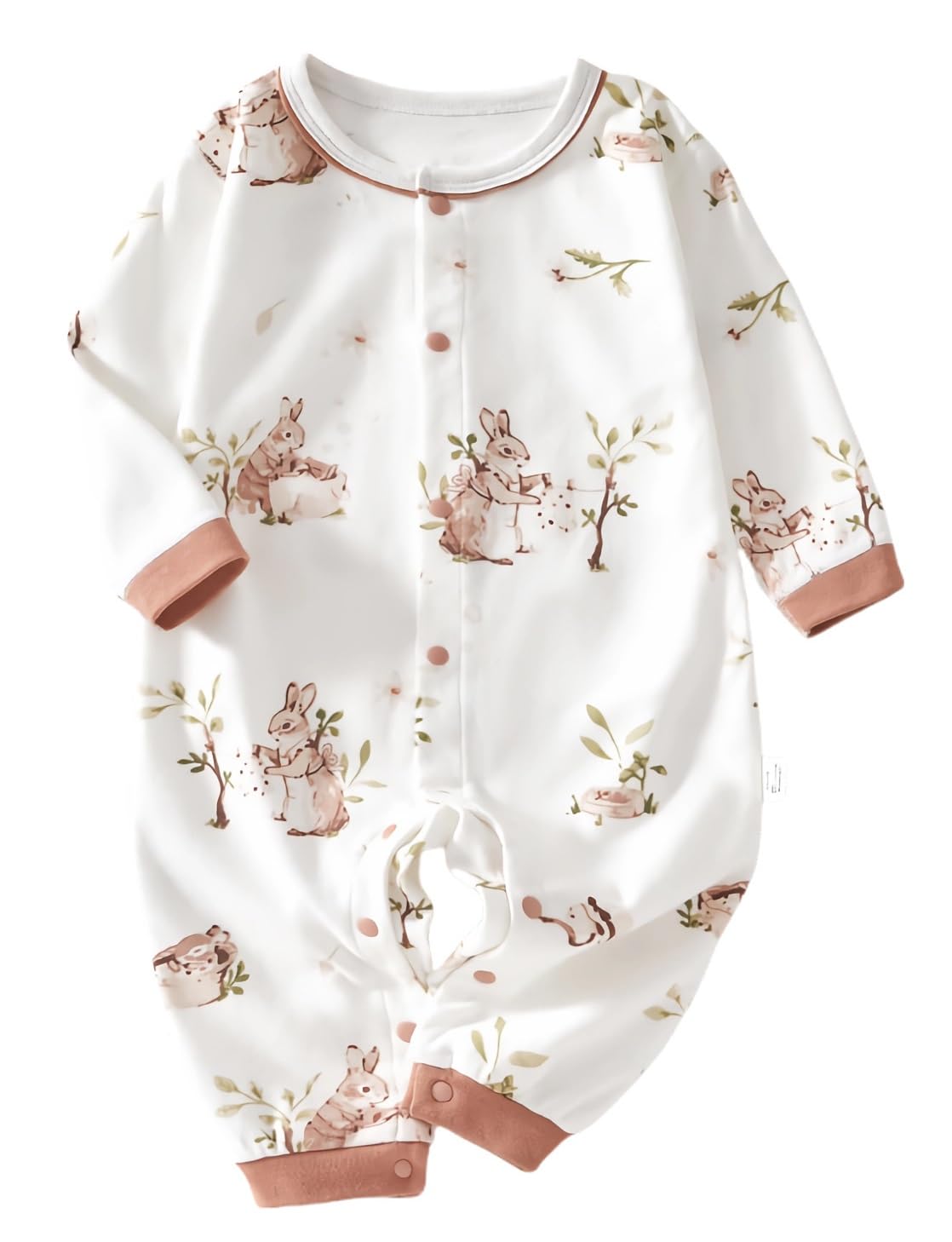 

DWSIOOW Cute Printed Baby Junior Illustration Baby Shower Boys and Bunny Size 7 Colors to Choose From Coverall, Romper, 100% Cotton, Design,