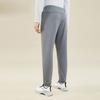 Anta Running Series Solid Color Mid-Rise Fleece Cuffed Knit Sports Pants Men Bottoms Coal-Gray 952345303-2