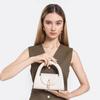High-end Handbag, Women's Semi-round Single-shoulder Bag, Versatile for Commuting, Retro Lock Button Crossbody Bag