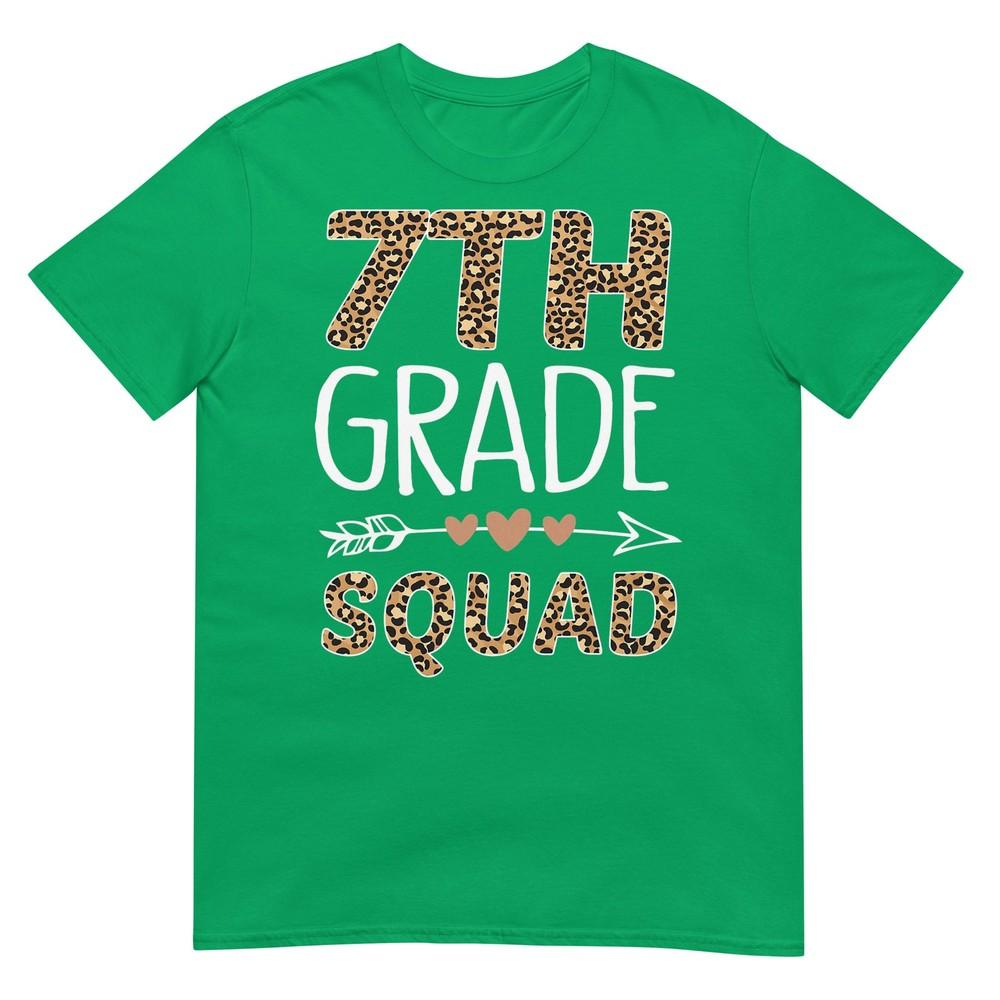 7th Grade Squad Leopard Teacher Student TShirt