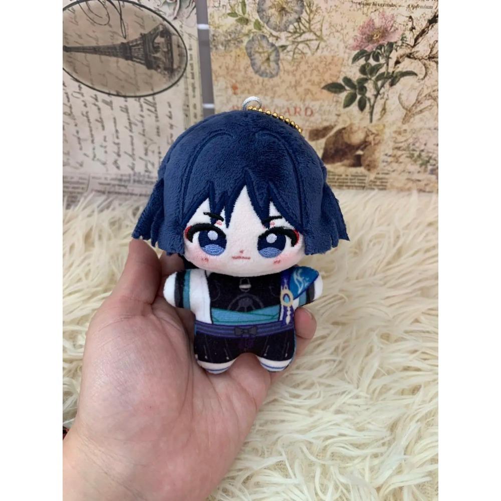Genshin Impact 10cm Plush Doll Raiden Shogun Yae Miko Kamisato Ayaka Kokomi Pendant Keychain Anime Cosplay Stuffed Doll Kid Gift