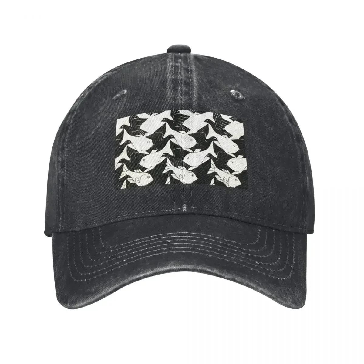 Escher  Sky And Water II  Baseball Cap F Snapback Cap Military Tactical Cap Designer Unisex Womens