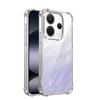 KEYSION Four-Corners Shockproof Transparent Case for Redmi Note 14 4G 5G Soft TPU+PC Clear Phone Cover for Redmi Note 14 5G