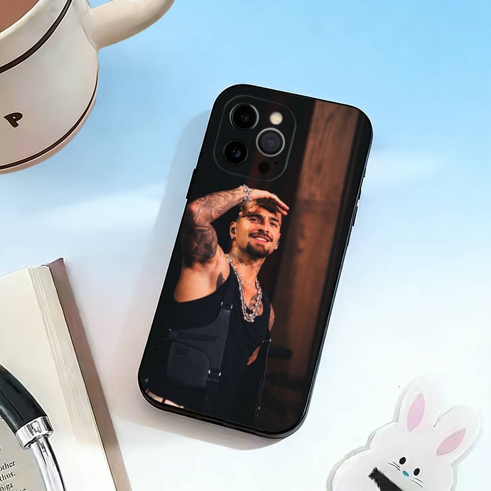 Singer-M-Maluma  Phone Case For iPhone 17, 16,15,14,13,12,11 Plus,Pro Max, Others Soft Black Cover iPhone17PRO