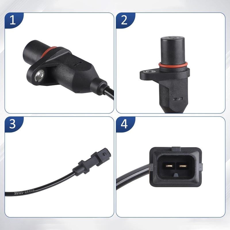 Reliable Wear Resistant Crankshaft Position Sensor Black PP Car Engine Parts for Hyundai Accent Kia Rio