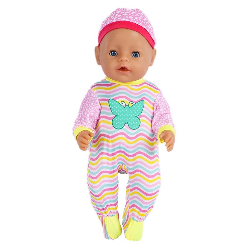 

Одежда для куклы 43 см Милые наряды фламинго Комбинезон для куклы реборн 13 дюймов Подарок на день рождения Игрушки Аксессуары для кукол новорожденных барби разноцветный