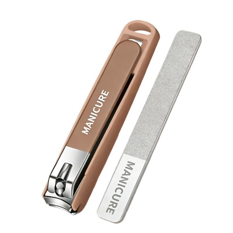 Stainless Steel Nail Clippers Manicure Tools Large Opening Nail Trimmer Anti Splash Design Sharp Edge Christmas Gift