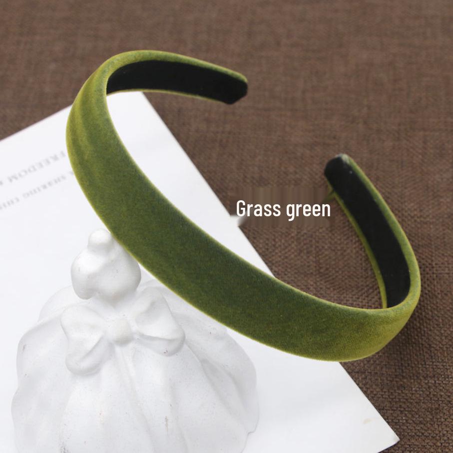 Women's 2cm Wide Corduroy Velvet Headband, Simple & Elegant Hair Accessory