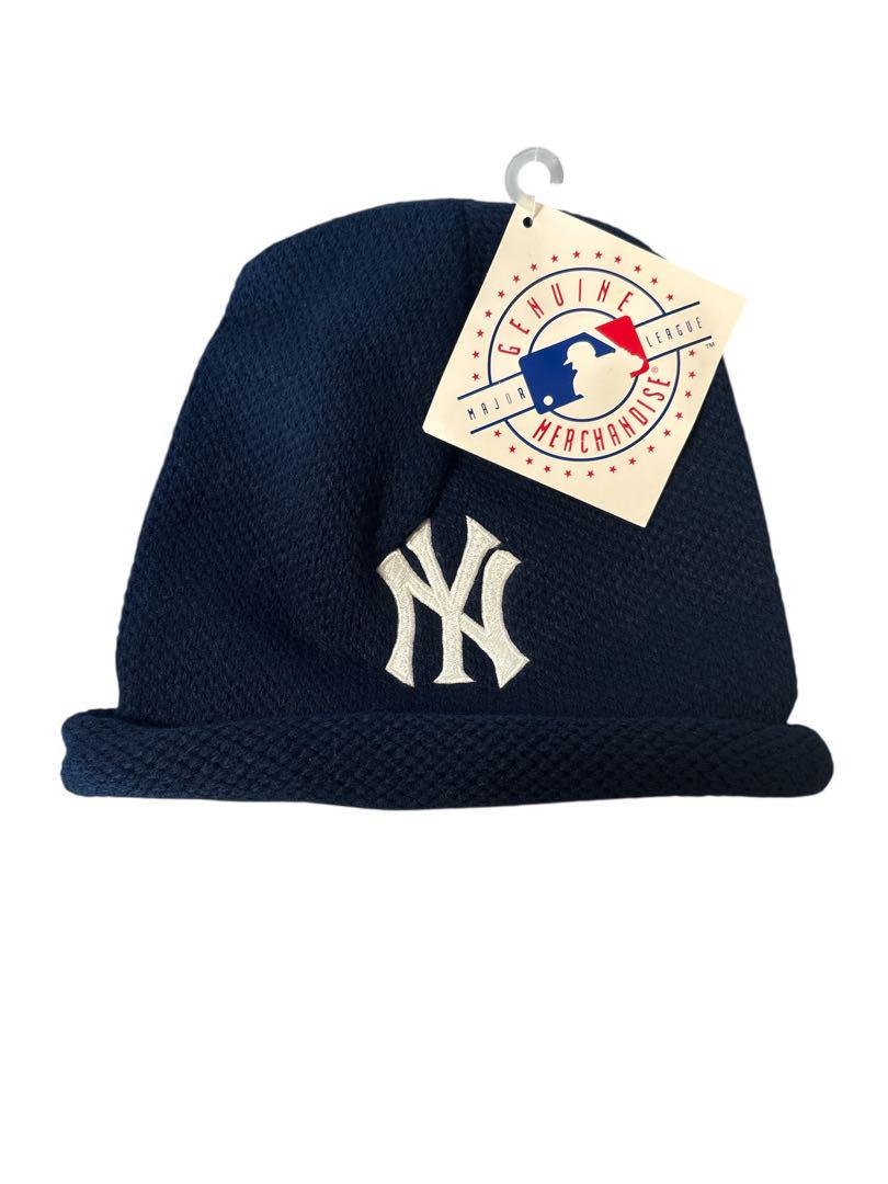 

[USED] 00s Yankees beanie knit hat cap vintage used clothing