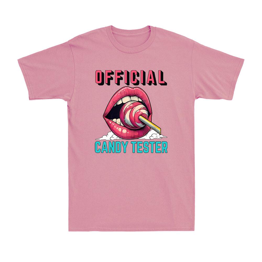 Candy Tester Sweet Lollipop Taster Funny Candy Vintage Men s Cotton T-Shirt S разноцветный