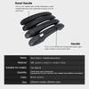 Black Carbon Fiber Exterior Door Handle Cover for  Renault Talisman Samsung SM6 2016~2022 Accessories Stickers Trim Set