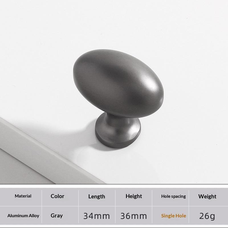 Aluminum Alloy Furniture Knobs Rustproof Waterproof Surface Classic Design for Cabinet Drawer Dresser Bathroom Kitchen Furniture