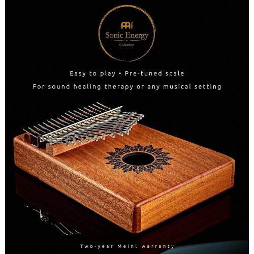 MEINL Sonic Energy Collection Kalimba Soundhole Kalimba, Mahogany, 17 Keys, C Major Scale, KL1708H (Includes Case, Bag, Cloth, and Tuning Hammer) [Off