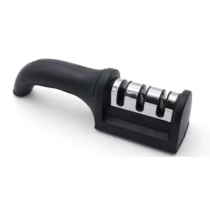 Three-stage Knife Sharpener Camping Knife Sharpener Specially Designed for Kitchen Knives Edc Three-purpose Sharpening Stone Bar