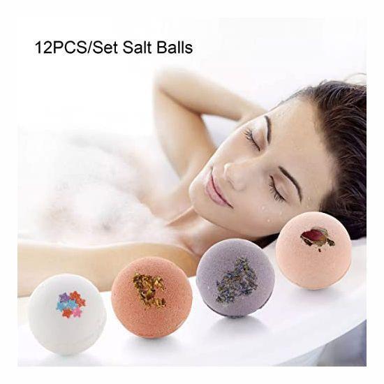 Renkli banyo bombaları seti (12x100 gr), Çok Renkli Köpük Banyo Bomba Seti, Seyşeller Tütsü