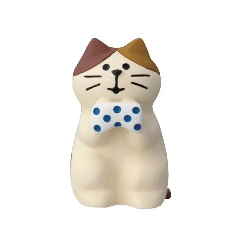 1pc Japanese Groceries Zakka Bath Series Ornaments Home Kitty Resin Lovely Ornaments Gift Microfilm DIY Scene Room Decor