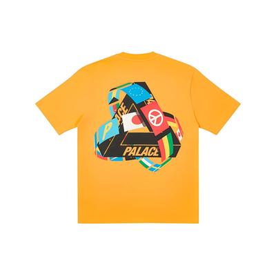 Palace T Shirts Unisex Orange Crew Neck Moderate Straight Fit P20TS096
