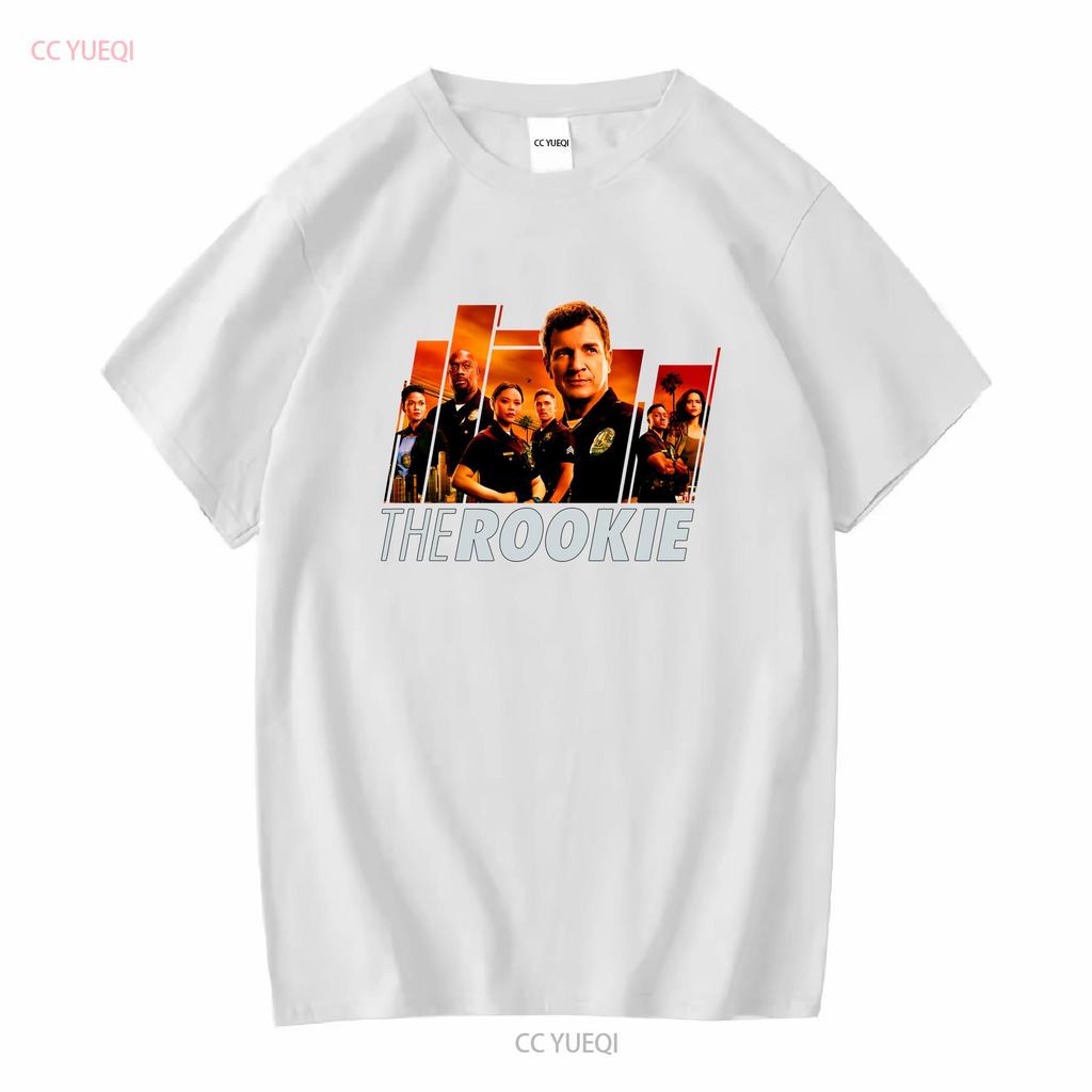 The Rookie Fanart Poster Klassisches T-Shirt lang- oder kurzärmlig Vintage Gewaschen Weich Mode Lässig Unisex Oberteil für den Alltag