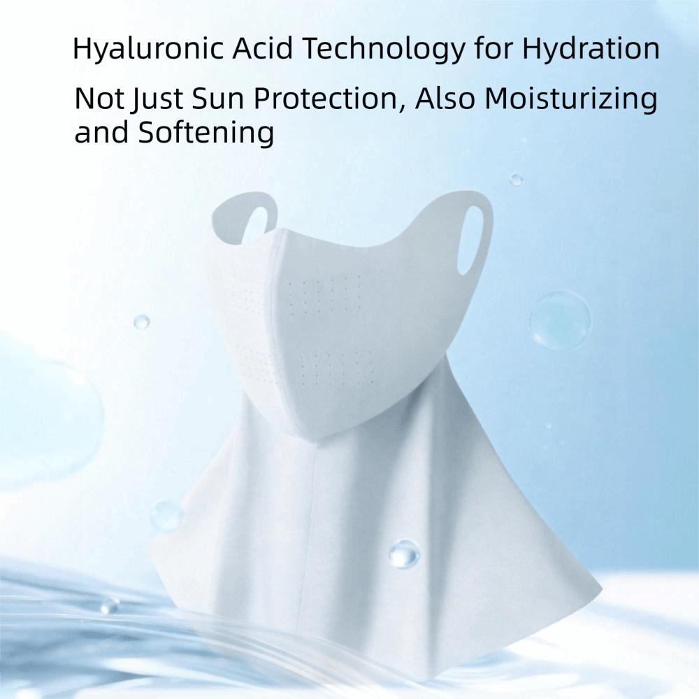 Neck Anti UV Sunscreen Mask Breathable Face Cover Elastic Ice Silk Mask Face Mask