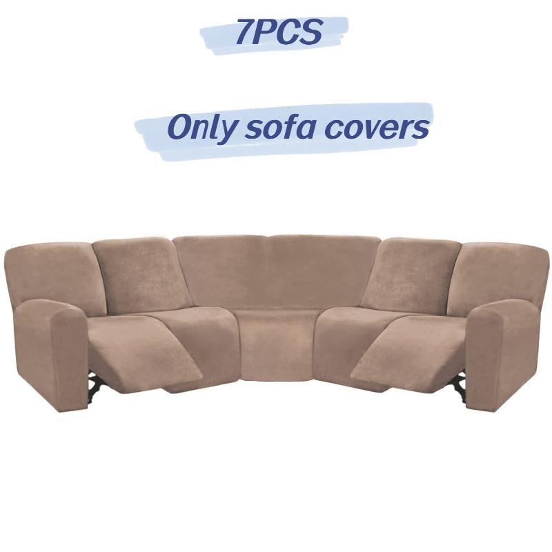 Cover Full Elastic Sofa Slipcover 5 Seater Corner Recliner Couchcover Sectional