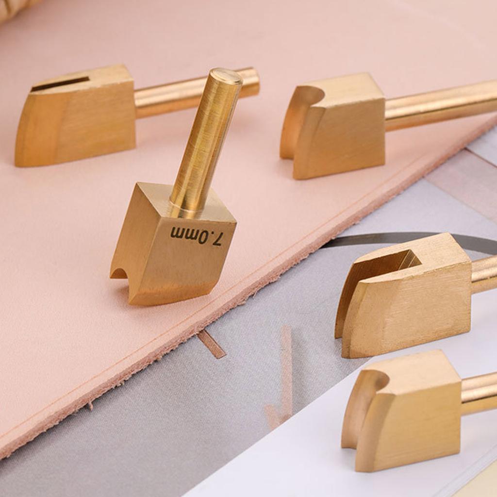 Metall Lederkantenfalzwerkzeug 1mm bis 7mm Option Lederhandwerk Falzwerkzeug zum Pressen von Lederstichlinien
