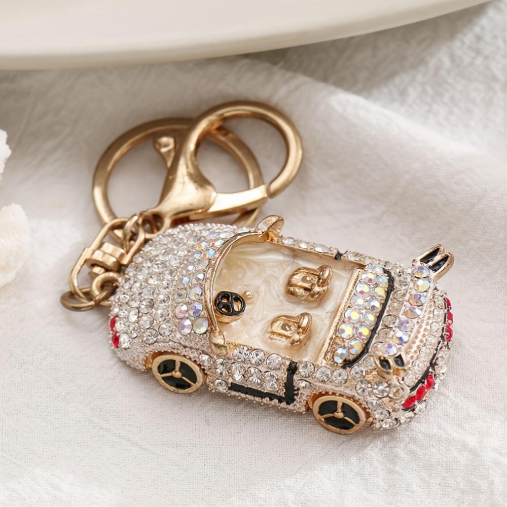 Car Rhinestones Car Shape Keychains, Car Keyrings, Fit Keychains, Backpacks, Decorations, Gifts