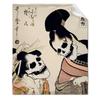 Ukiyo-e girl print blanket bedding soft comfortable flange fluff blanket